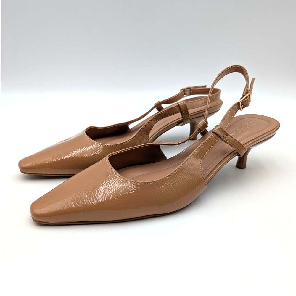 Reaction Kenneth Cole Maggie Slingback Pump Women's Camel Size US10 EU41